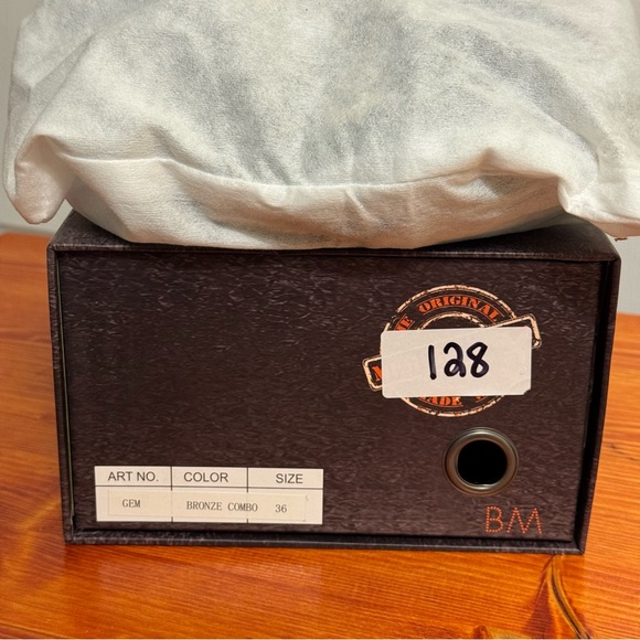 Bernie Mev Women's Lulia Bronze/Black Size 36 - Picture 7 of 7